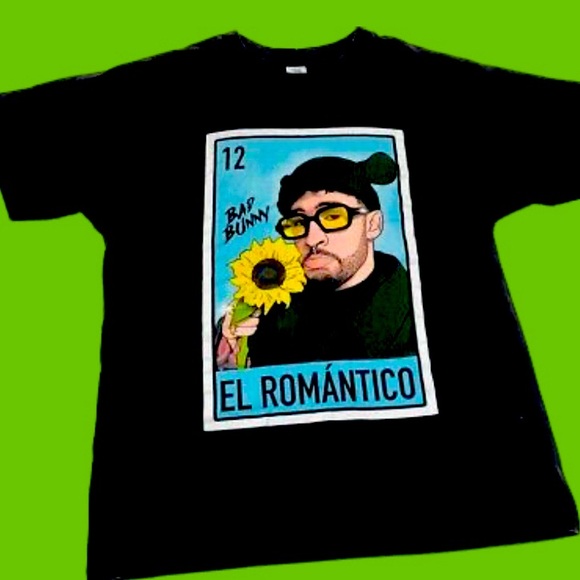 Alstyle Tops - Bad Bunny El Romantico T-shirt Sz S